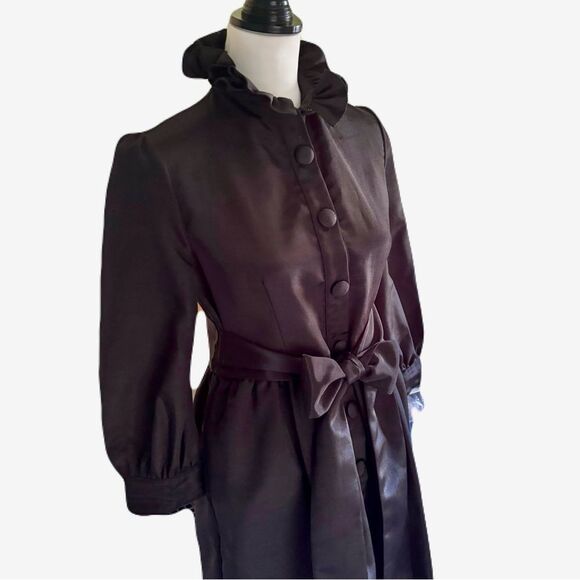 Heidi Merrick Black Midi Dress | Size 4 | EUC - Picture 2 of 8